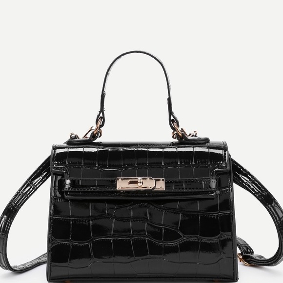 Faux crocodile leather mini bag - Picture 3 of 7